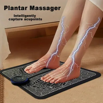 Electric EMS Foot Massager Pad Foldable Massage Mat Muscle Stimulation Relief Pain Relax Feet,