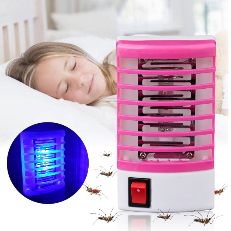 1 Piece Socket Electric 220v Mini Mosquito Lamp Led Insect Mosquito Repeller Killing Fly Bug Insect Night Housefly (random Color)